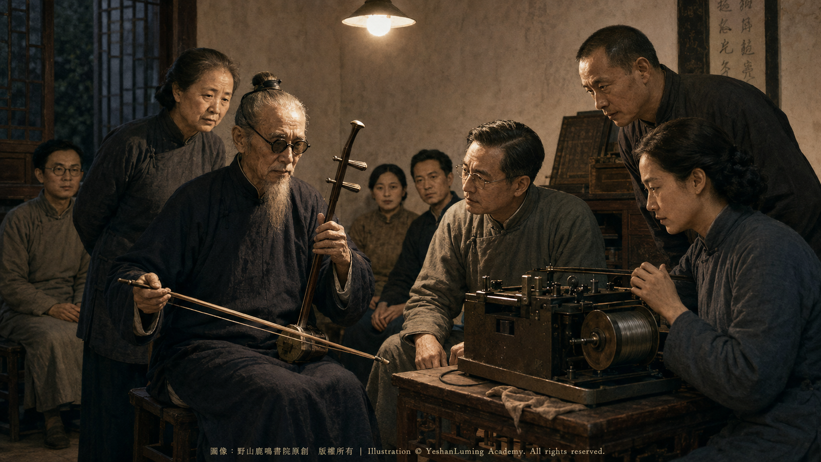 1950年無錫錄音現場