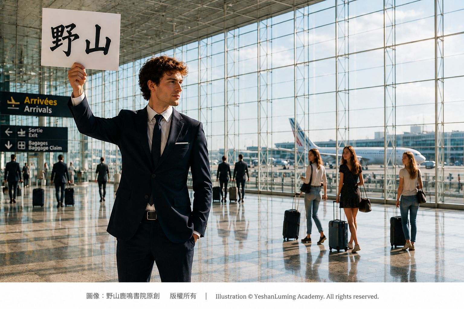 戴高樂機場舉牌迎接野山｜Meeting Uncle Ye at Charles de Gaulle Airport